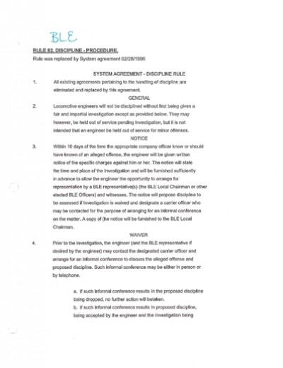 ENGINEER DISCIPLINE AGREEMENT