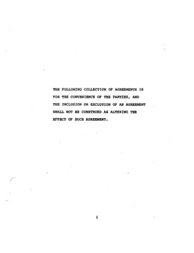 1972 INTERDIVISIONAL SERVICE AGREEMENT