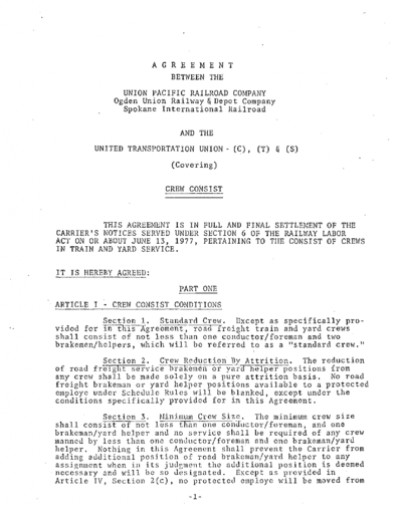 1980 CREW CONSIST AGREEMENT