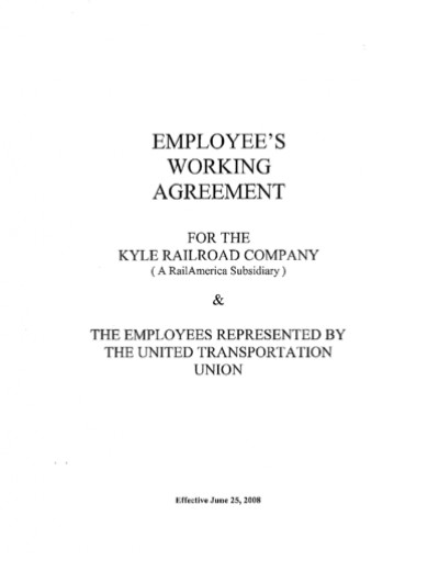 2008 KYLE RAILROAD AGREEMENT