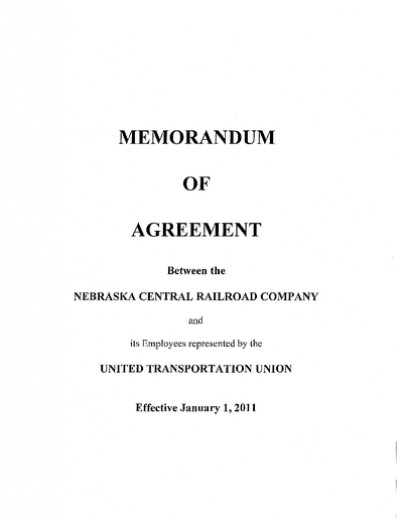 2011 NEBRASKA CENTRAL RAILROAD