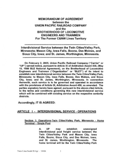 BLET TC - Midwest ID Agreement and Amendment