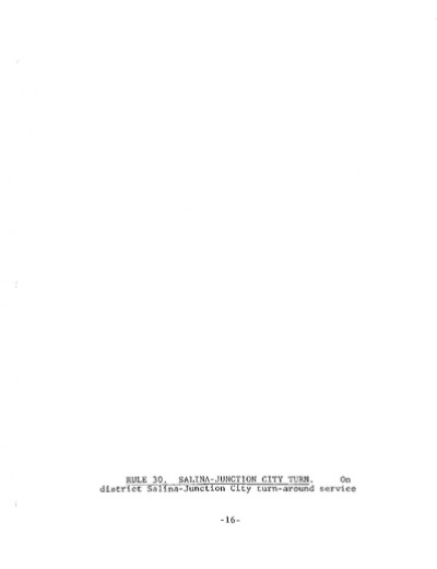 Rule 30: Salina- Junction City Turn