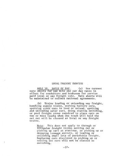 Rule 50: Rates of Pay