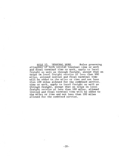 Rule 53: Terminal Work- Final Local