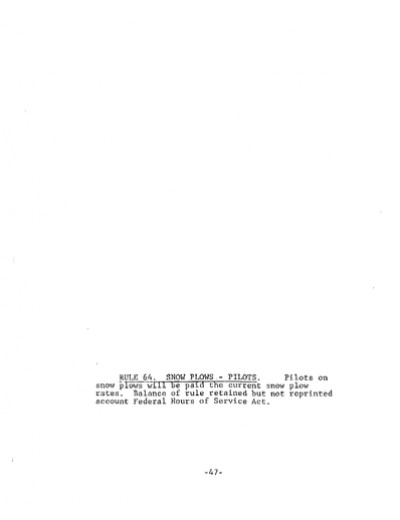 Rule 64: Snow Plows- Pilots