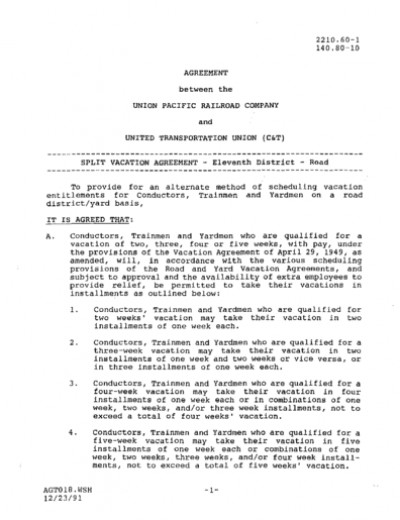 SPLIT VACATION-MARYSVILLE