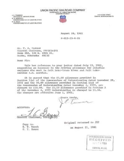 GREEN RIVER-SALT LAKE CITY ID SRVC