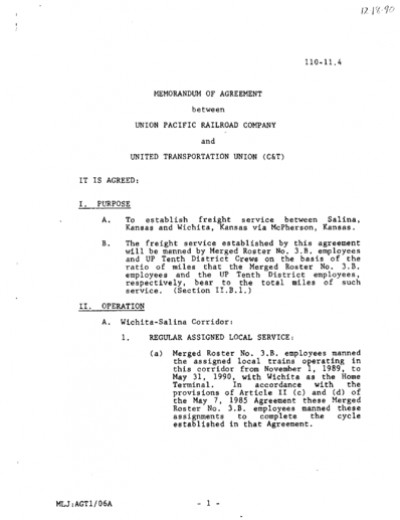 SALINA-WICHITA INTERDIVISIONAL SERVICE