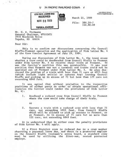 CREW CONSIST COUNCIL BLUFFS-FREMONT SIDE LETTER 4