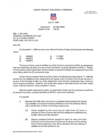 TURNAROUND LOCAL-ALBINA