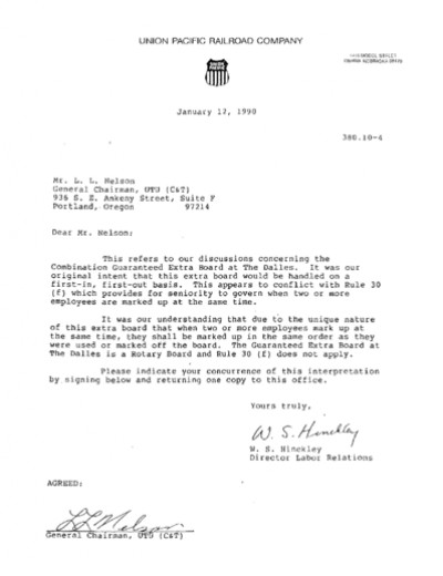 GUARANTEED EXTRA BOARD-THE DALLES